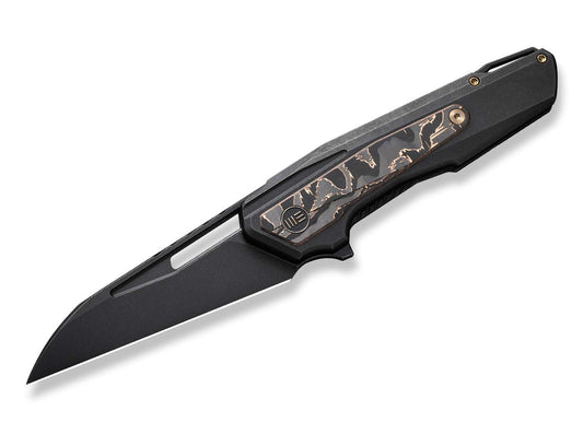 Briceag Falcaria Titanium Black Copper Foil CF WE Knife- Lamă CPM-20CV, Utilizare EDC