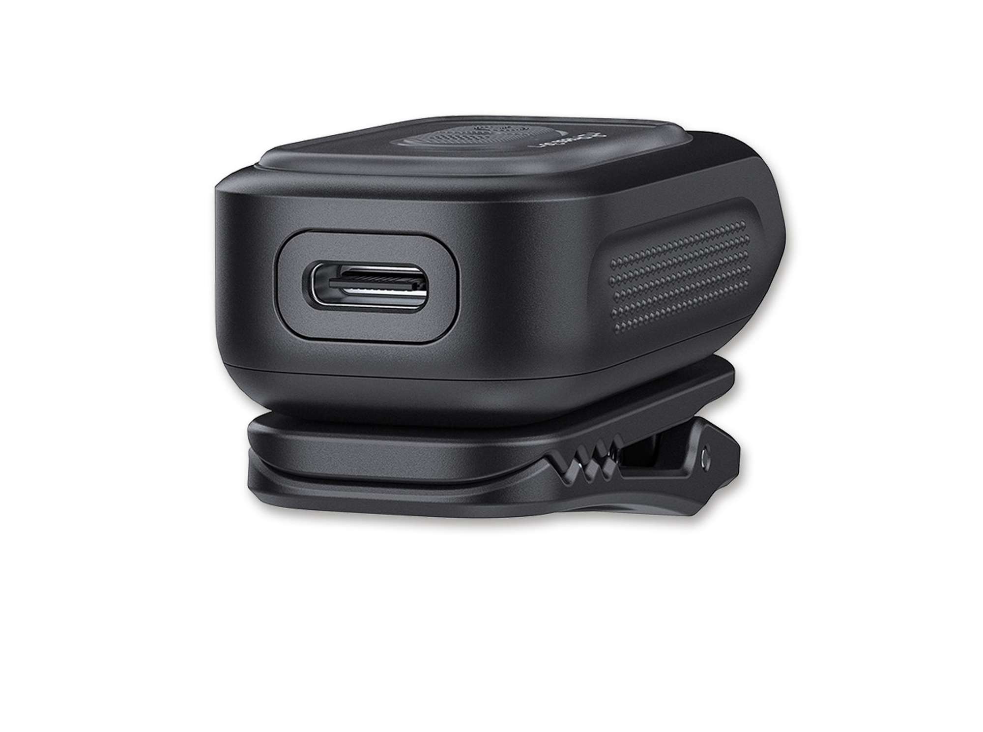 Briceag Fenix E04R Black Boker- Clip Rotativ 360°, Reincarcabil USB-C