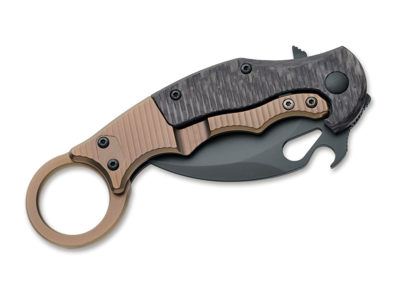 Briceag FKMD FX-599 TIT Boker- Constructie Titanium, Lama Elmax