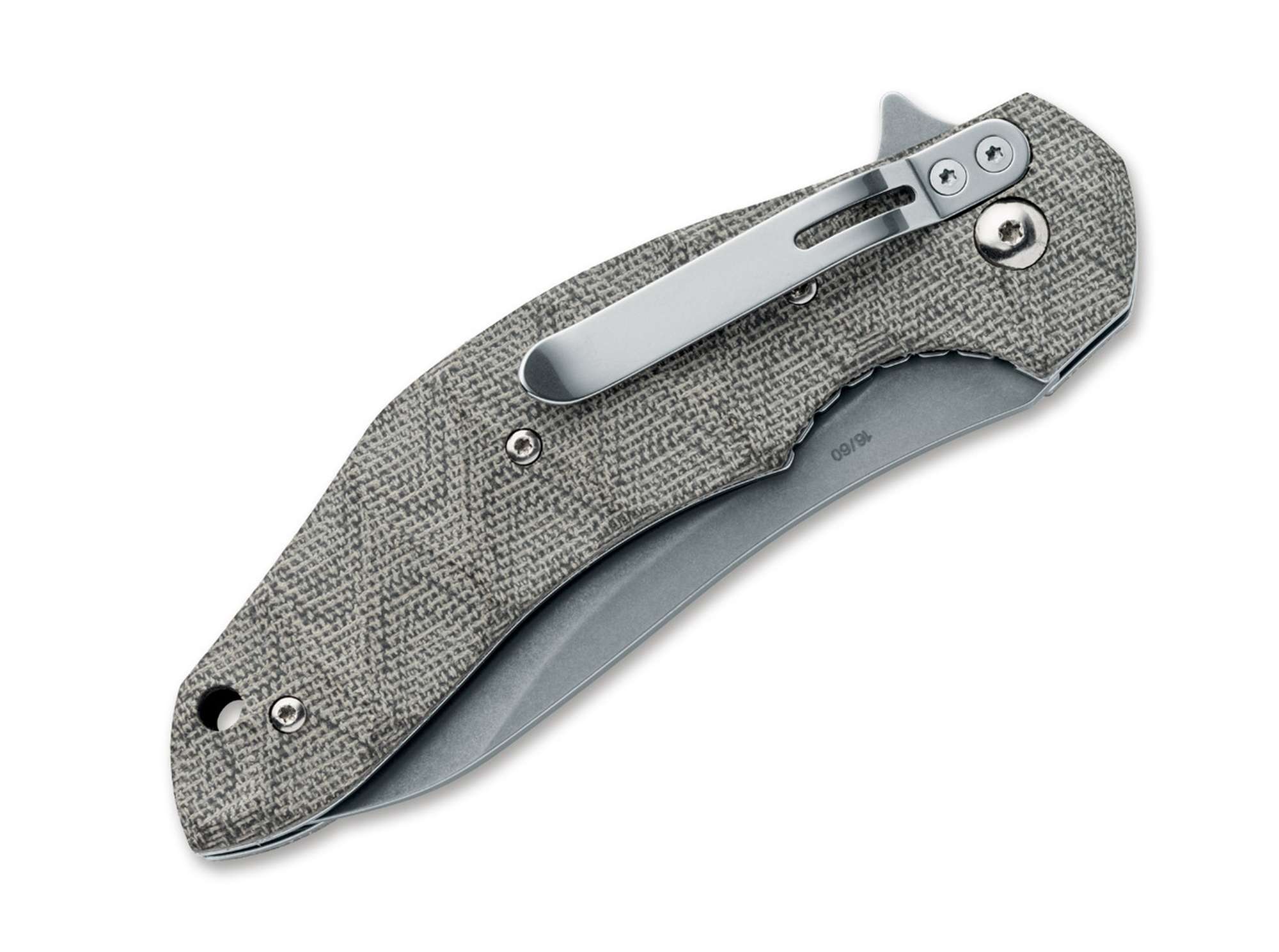 Briceag Flipper N690 OD Micarta Fox Knives- Lama N690, Maner Micarta