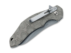 Briceag Flipper N690 OD Micarta Fox Knives- Lama N690, Maner Micarta