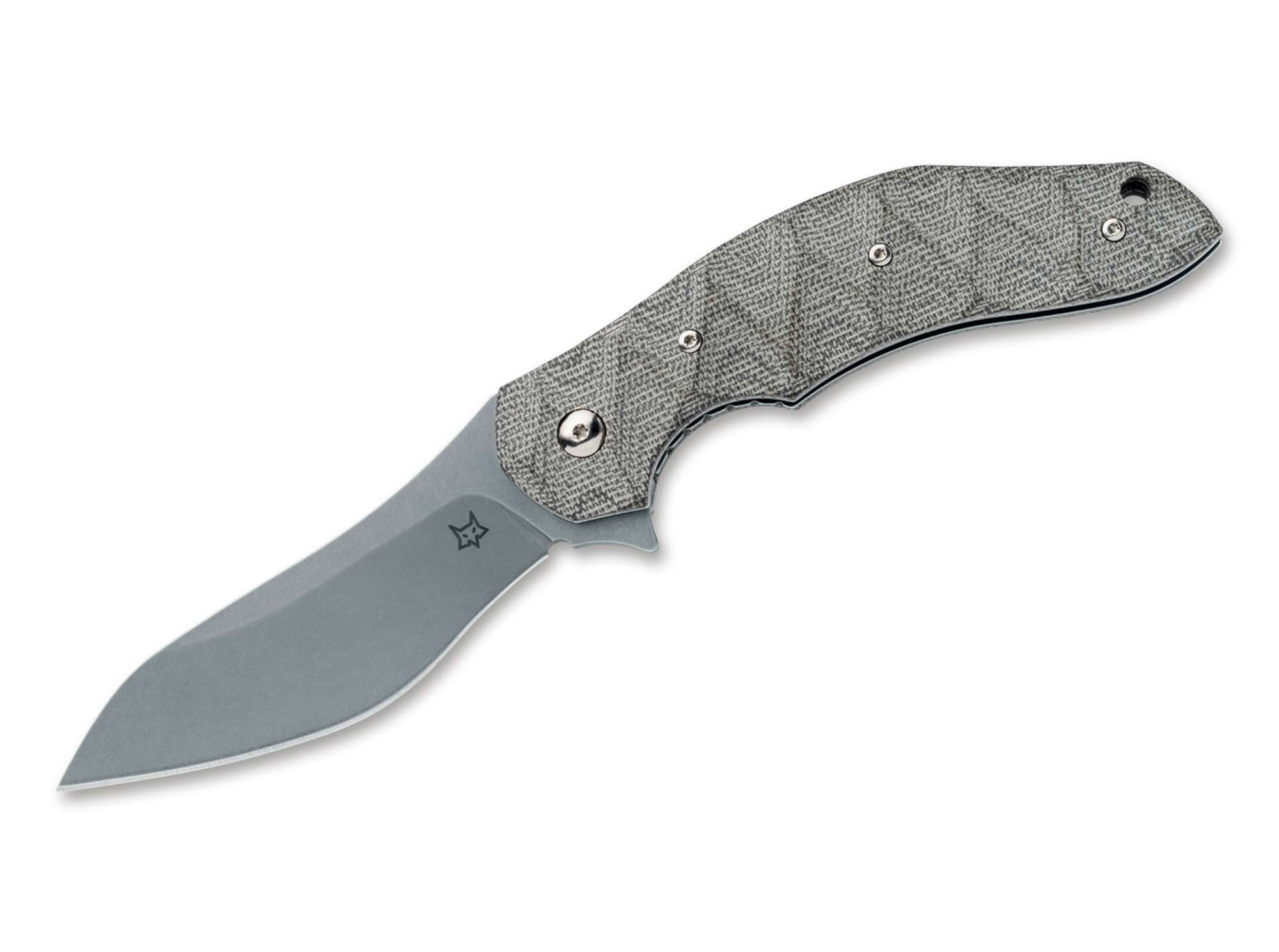 Briceag Flipper N690 OD Micarta Fox Knives- Lama N690, Maner Micarta