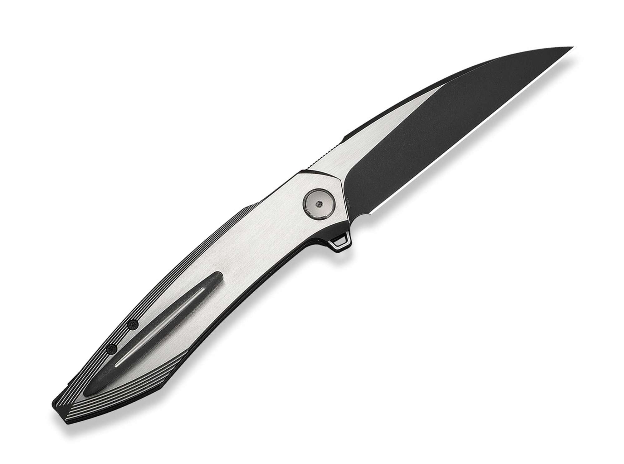 Briceag Fluxor M390 Satin & Black Ti Two Tone WE Knife- Lama M390, Maner Titan