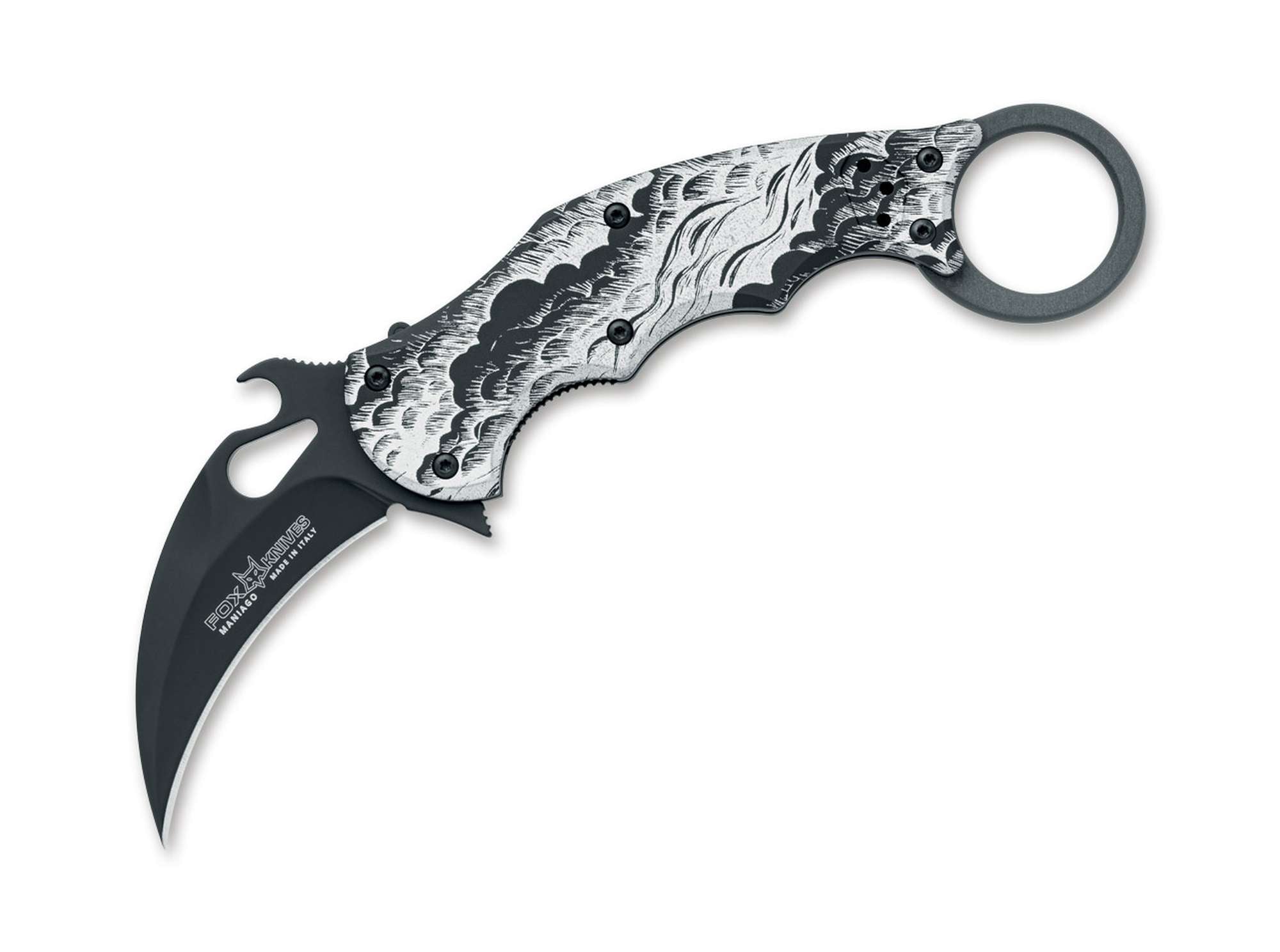 Briceag FX 599 Karambit The Storm N690 Aluminum Fox Knives- EDC, Robust