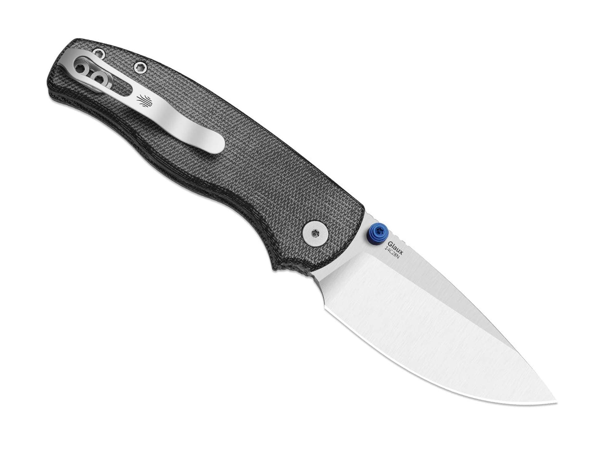 Briceag Glaux Black Norplex UltreX Micarta Kizer- Otel, Maner Micarta