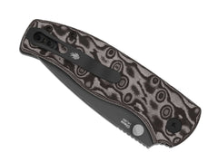 Briceag Glaux Black Vortex Pattern Micarta PVD Kizer- EDC, Util
