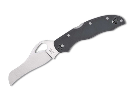 Briceag Gooney Gray G10 PlainEdge Spyderco- Lama Multivalenta, Maner G10 Detasabil