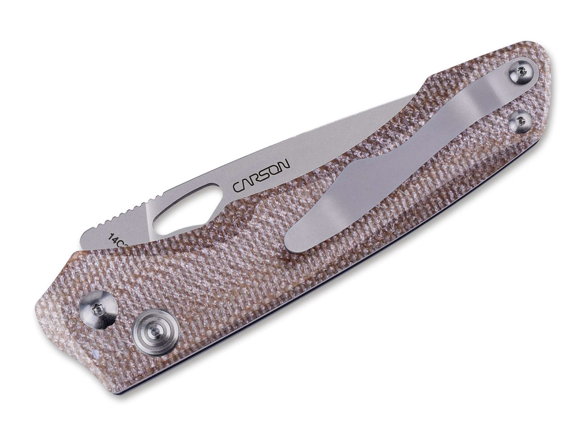 Briceag Griffin Pro Micarta Natural Stonewash Real Steel- Maner Micarta, Utilizare EDC