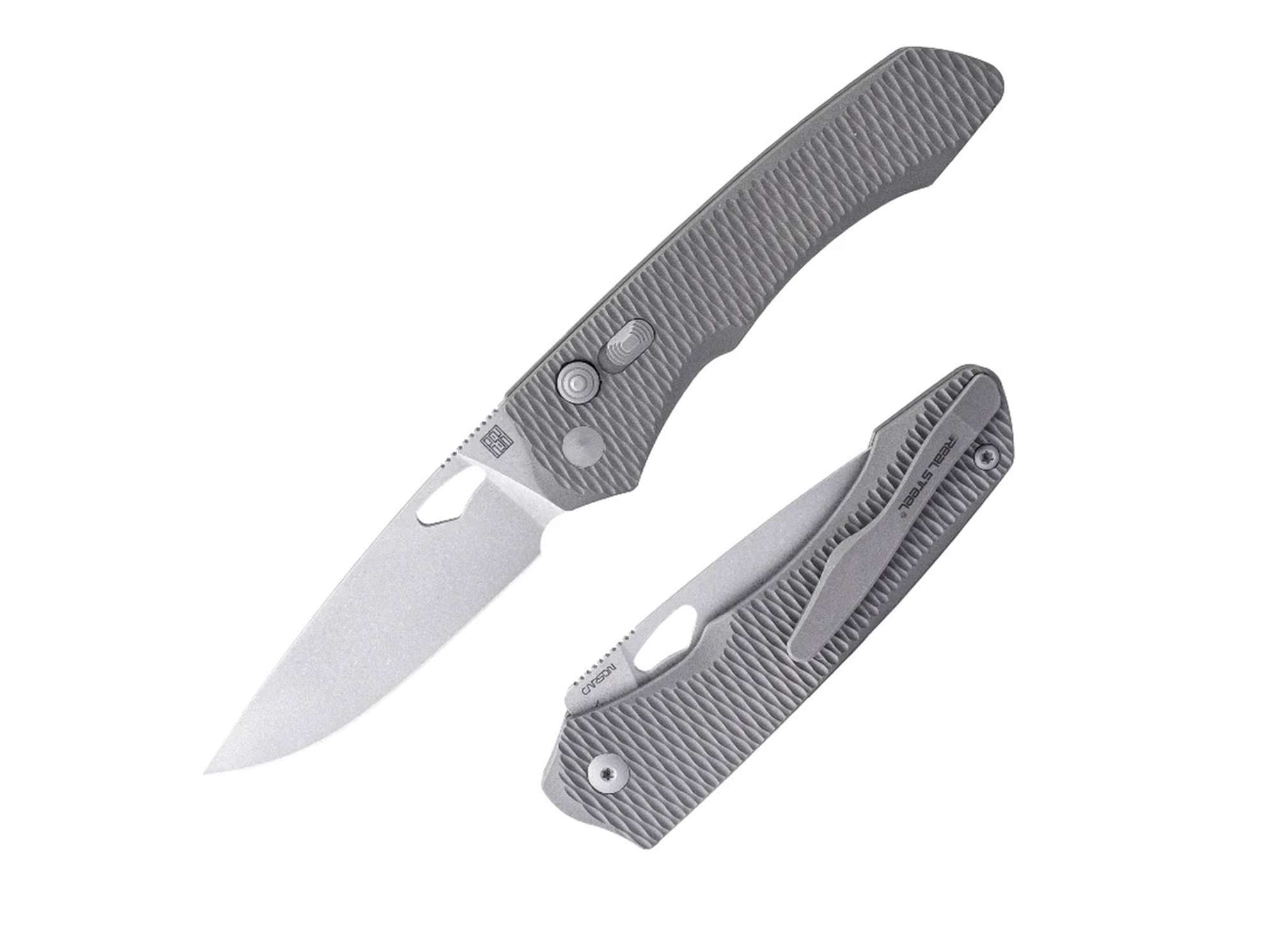 Briceag Griffin Ultimatum Vanax Ti Stonewash Real Steel- Lama Vanax, Blocare Sigura