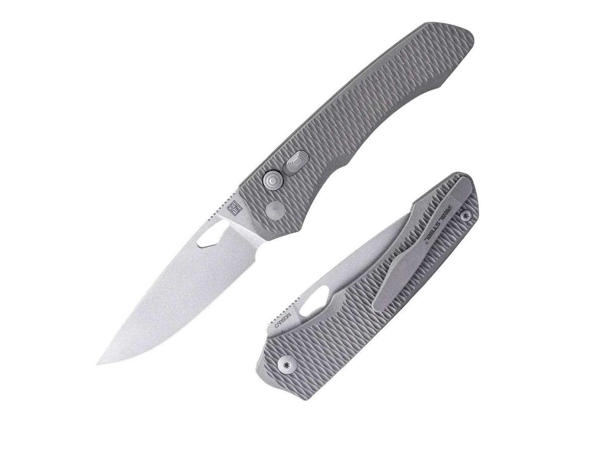 Briceag Griffin Ultimatum Vanax Ti Stonewash Real Steel- Lama Vanax, Blocare Sigura