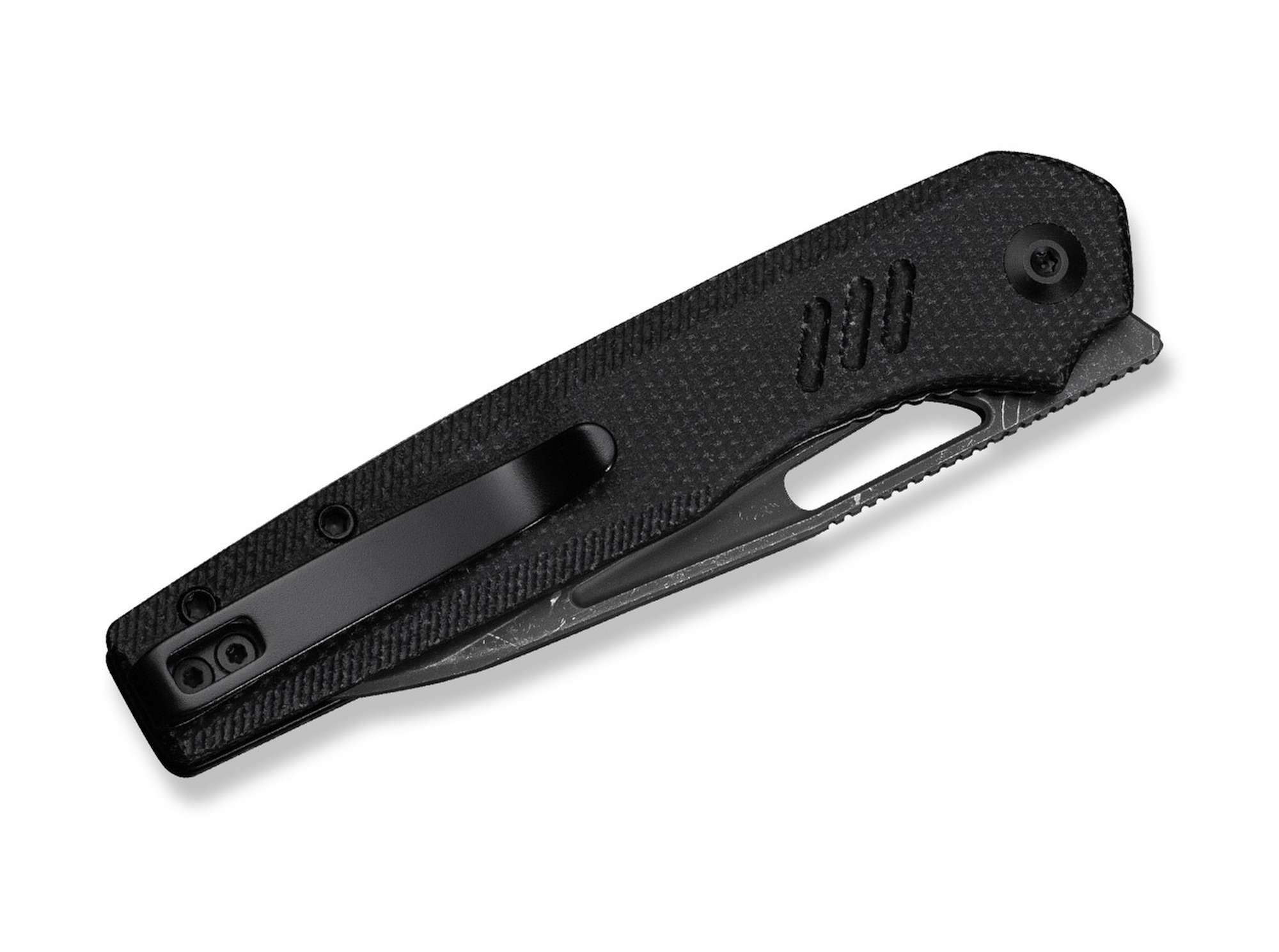 Briceag Guile Damascus Black Micarta CIVIVI- Lama Damasc, Maner Micarta
