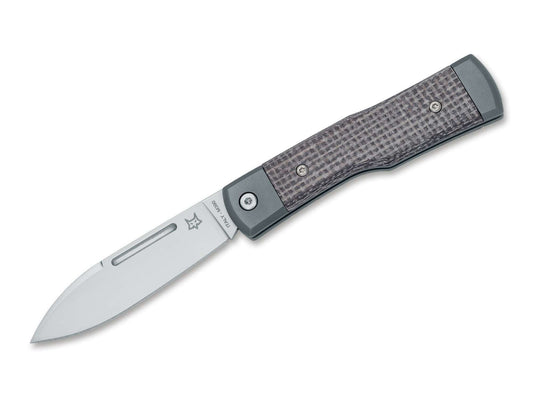 Briceag Gunstock M390 Ti Bison Micarta Fox Knives- Lama M390, Maner Micarta