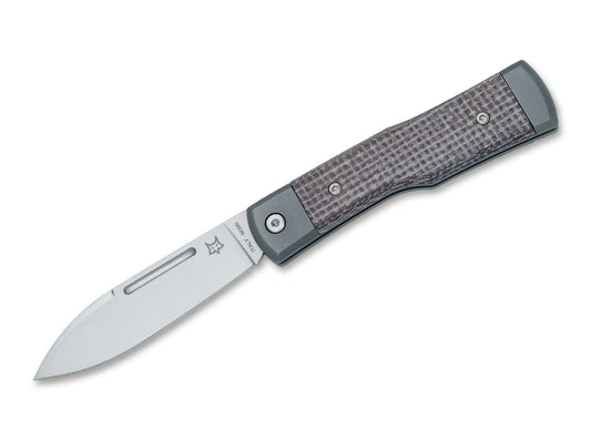 Briceag Gunstock M390 Ti Bison Micarta Fox Knives- Lama M390, Maner Micarta