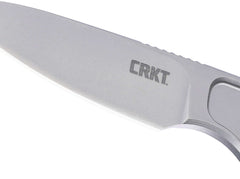Briceag HangTi Silver CRKT- Constructie Monobloc Titan, Teaca Kydex