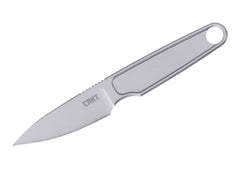 Briceag HangTi Silver CRKT- Constructie Monobloc Titan, Teaca Kydex