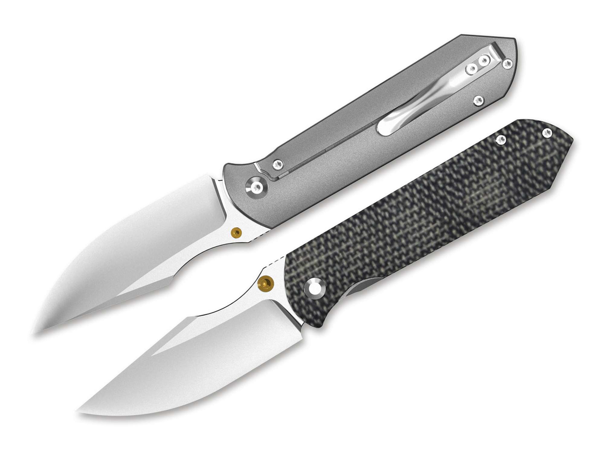 Briceag Harpoon Fold Kizer- Lama Elmax Ti, Maner Micarta