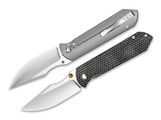 Briceag Harpoon Fold Kizer- Lama Elmax Ti, Maner Micarta