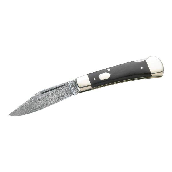 Briceag Hartkopf Taschenmesser Hartkopf-Solingen - Damasc, Mâner Abanos, Backlock