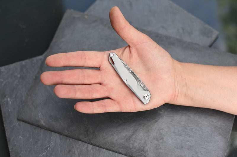 Briceag Herbertz CJH Damast Gri CJH - Damasc, Slipjoint
