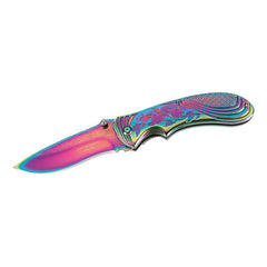 Briceag Herbertz CJH Einhandmesser Rainbow - Oțel 420, Linerlock, Mâner Titan