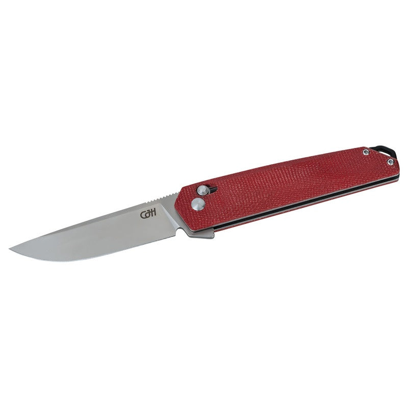 Briceag Herbertz CJH Einhandmesser Roșu CJH - Oțel D2, Axis Lock