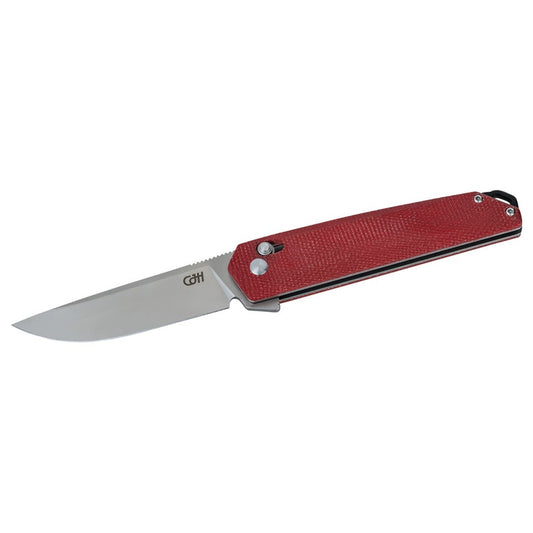 Briceag Herbertz CJH Einhandmesser Roșu CJH - Oțel D2, Axis Lock