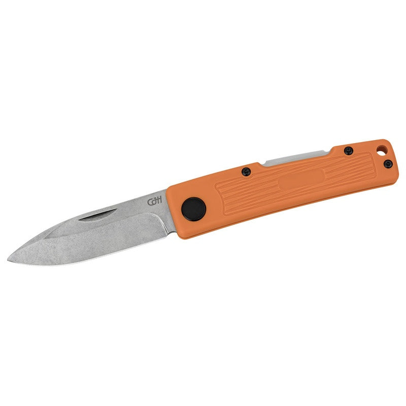 Briceag Herbertz CJH Father Portocaliu CJH - Oțel 8Cr13MoV, Mâner GFN