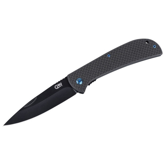 Briceag Herbertz CJH Taschenmesser Carbon Negru CJH - Oțel 420, Linerlock