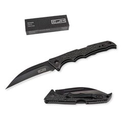 Briceag Herbertz CJH Taschenmesser Negru CJH - Oțel 420, Mâner Aluminiu, Backlock