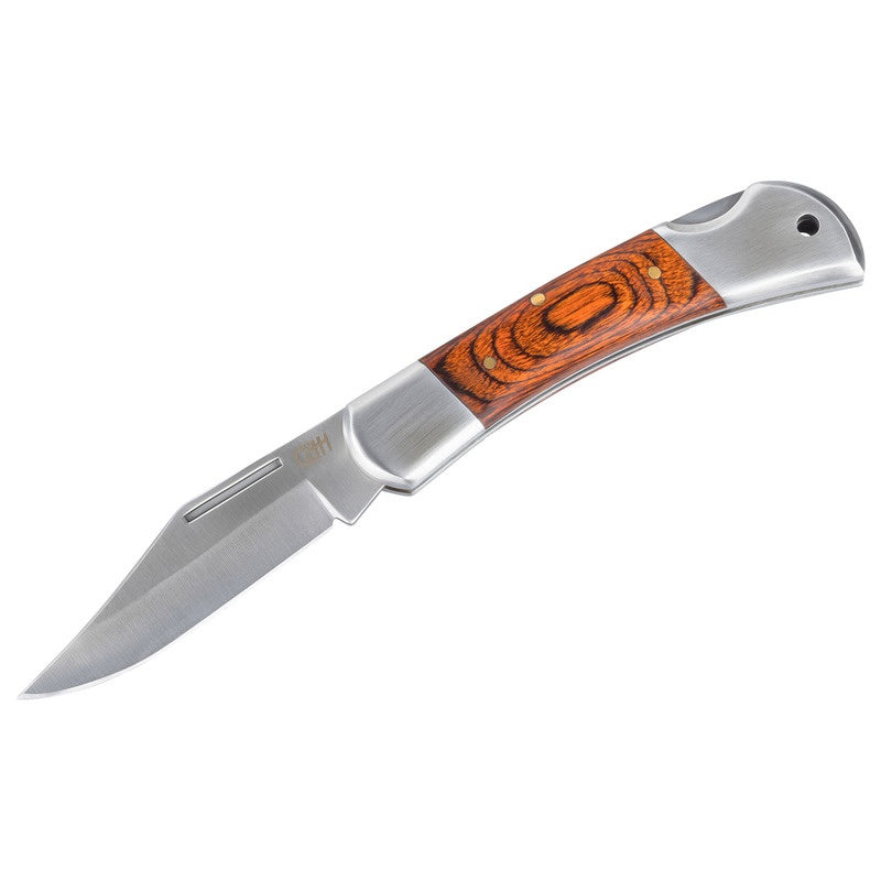 Briceag Herbertz CJH Taschenmesser - Oțel 420, Mâner Pakkaholz, Backlock