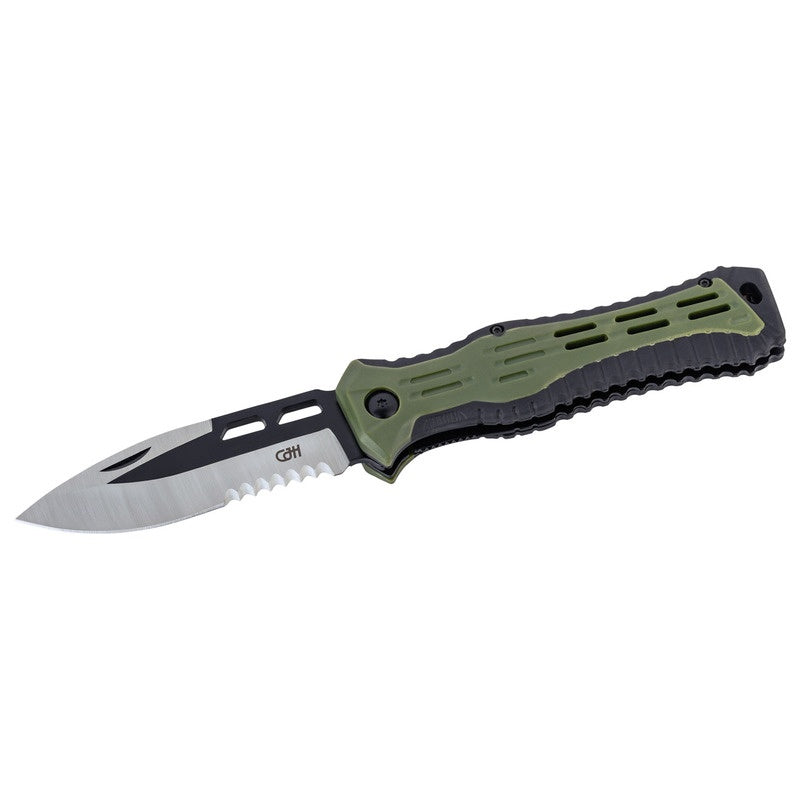 Briceag Herbertz CJH Taschenmesser Verde/Negru CJH - Oțel 420, Linerlock