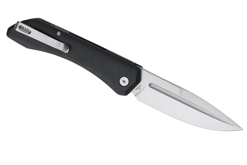 Briceag Herbertz Outdoor Liner Lock Negru G10 - Oțel D2, Mâner Ergonomic