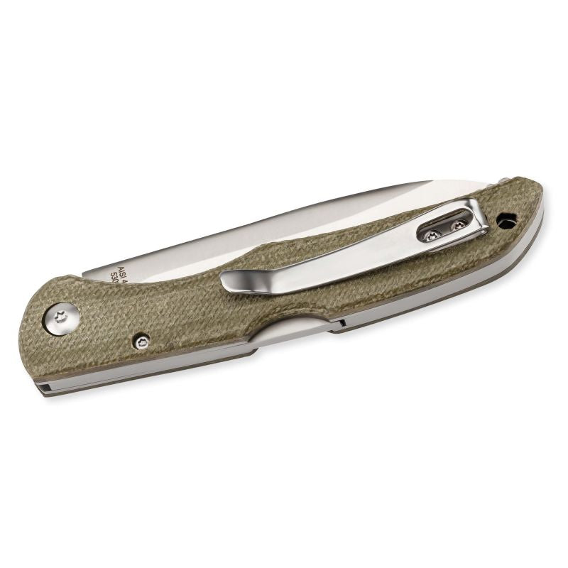 Briceag Herbertz Selektion Taschenmesser Verde - Oțel 440 A, Backlock