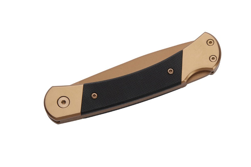 Briceag Herbertz Taschenmesser Titanbeschichtung - Oțel D2, Mâner Plastic, Roségold