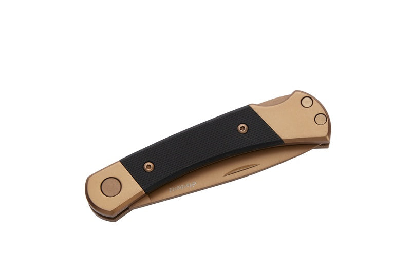 Briceag Herbertz Taschenmesser Titanbeschichtung Rosengold D2, Small - D2, Închidere Pliabilă