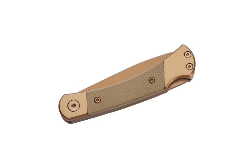 Briceag Herbertz Titanbeschichtung Rosengold D2 Sand - Oțel D2, Mâner Plastic