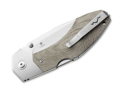 Briceag Hero Micarta Green MKM- Backlock, Constructie Fiabila