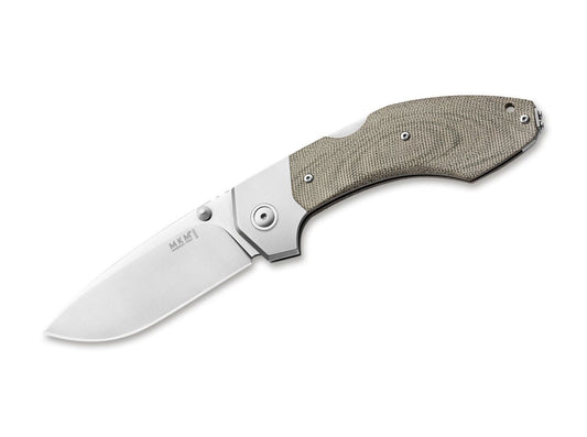 Briceag Hero Micarta Green MKM- Backlock, Constructie Fiabila