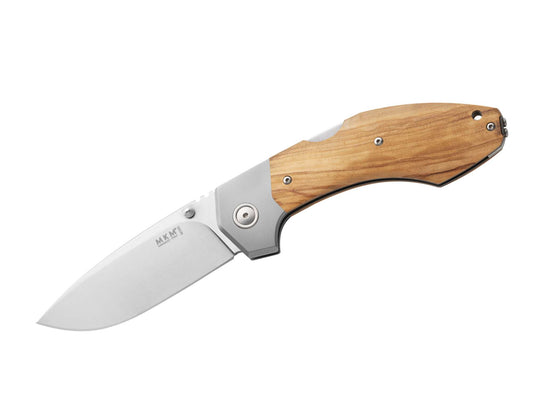 Briceag Hero Olive Wood MKM- Lama Böhler M390, Maner Lemn de Maslin