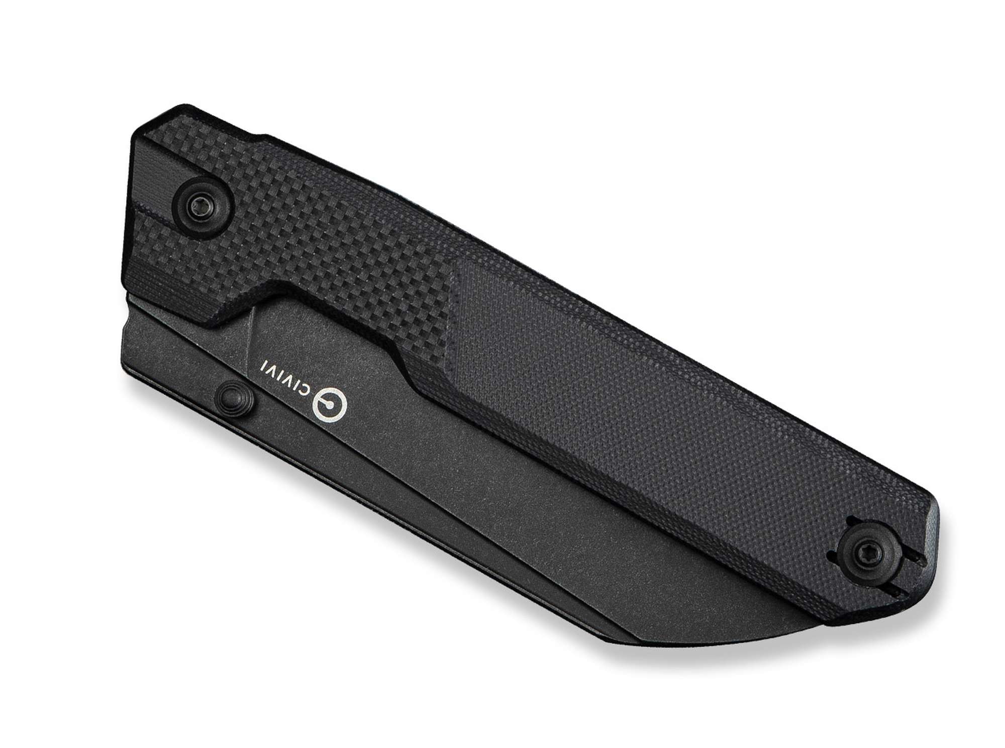 Briceag Hid G10 All Black CIVIVI- Lama Reverse Tanto, Maner G10 Negru