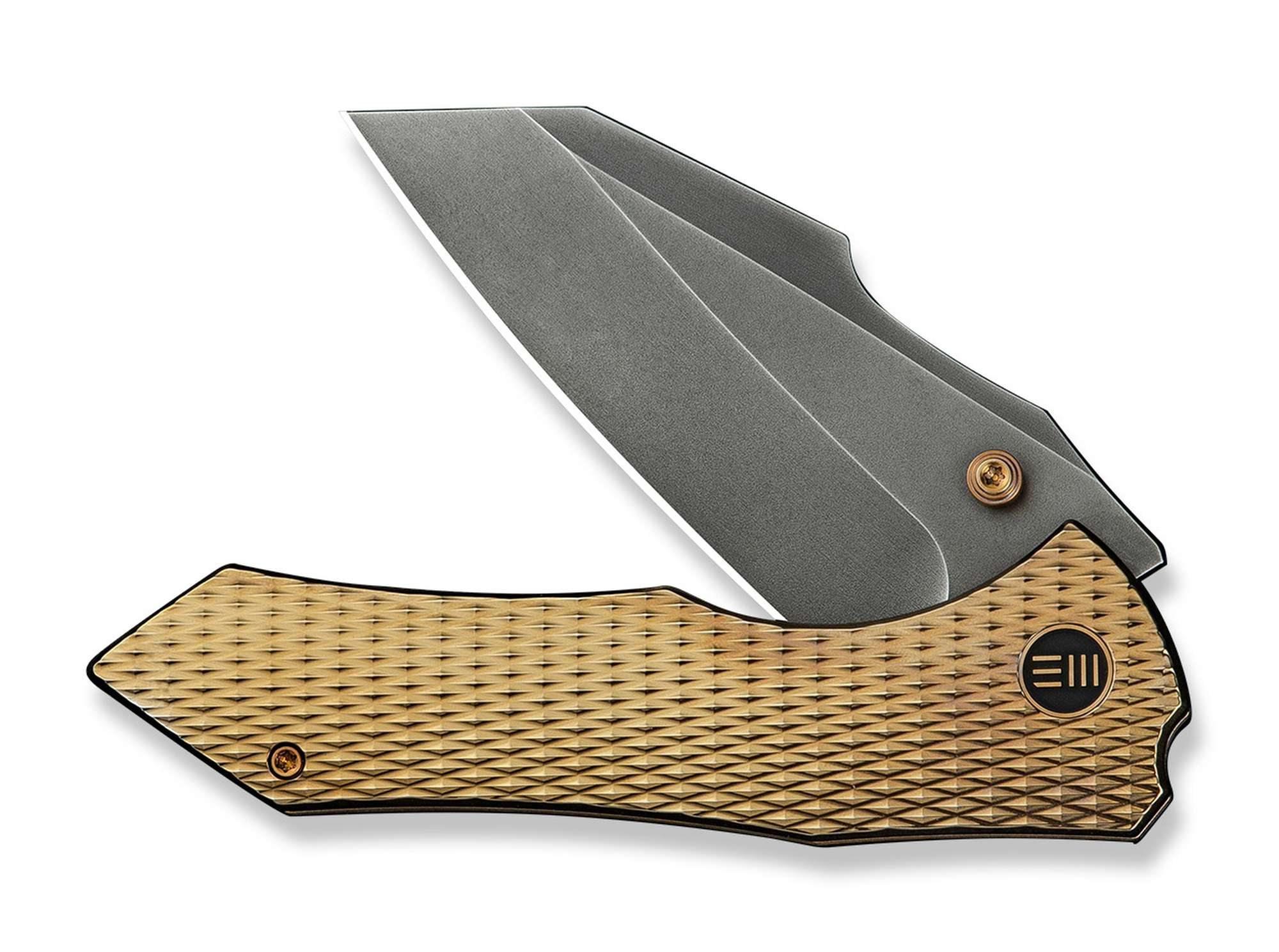 Briceag High-Fin XL 20CV Titanium Gold WE Knife- Robust, Utilizare EDC
