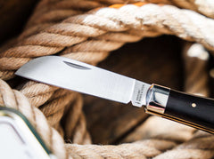 Briceag History Knife & Tool Anchor Knife Boker- Lamă Sheepsfoot, Mâner din abanos