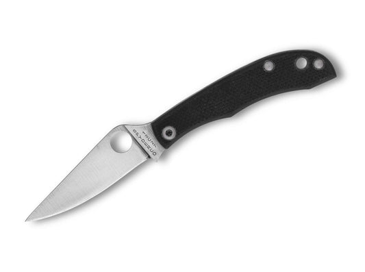 Briceag Honeybee G10 Black PlainEdge Spyderco- G10 Negru, Lama PlainEdge