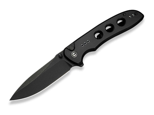Briceag Hyperpulse Aluminum All Black CIVIVI- EDC, Button Lock