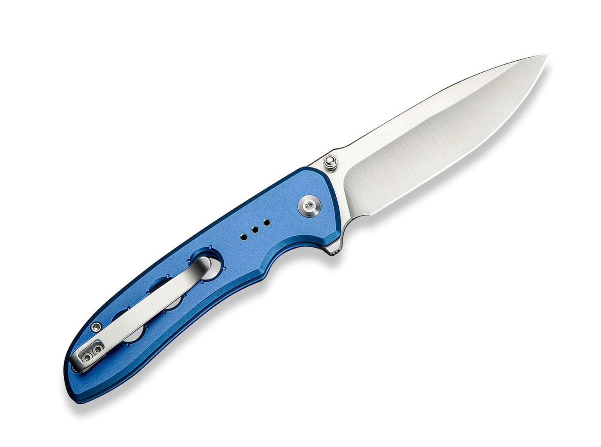 Briceag Hyperpulse Aluminum Blue CIVIVI- Aluminiu, Button Lock