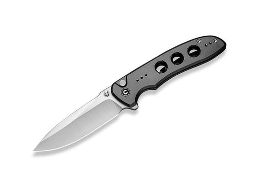 Briceag Hyperpulse Aluminum Gray CIVIVI- Lamă cu rulment, Blocare Button Lock