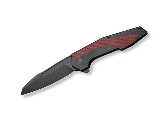 Briceag Hypersonic G10 Burgundy CIVIVI- Lama Reverse Tanto, Maner Otel si G10