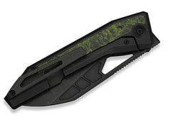 Briceag Inceptus M390 Black Ti Green & Black CF WE Knife- Lama M390, Maner Titan/CF