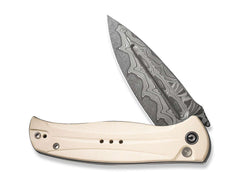 Briceag Incindie Damascus G10 Ivory CIVIVI- Lama Damasc, Sistem Button Lock