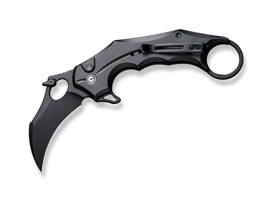 Briceag Incisor II Aluminum All Black CIVIVI- Lama Hawkbill, Mecanism Button Lock